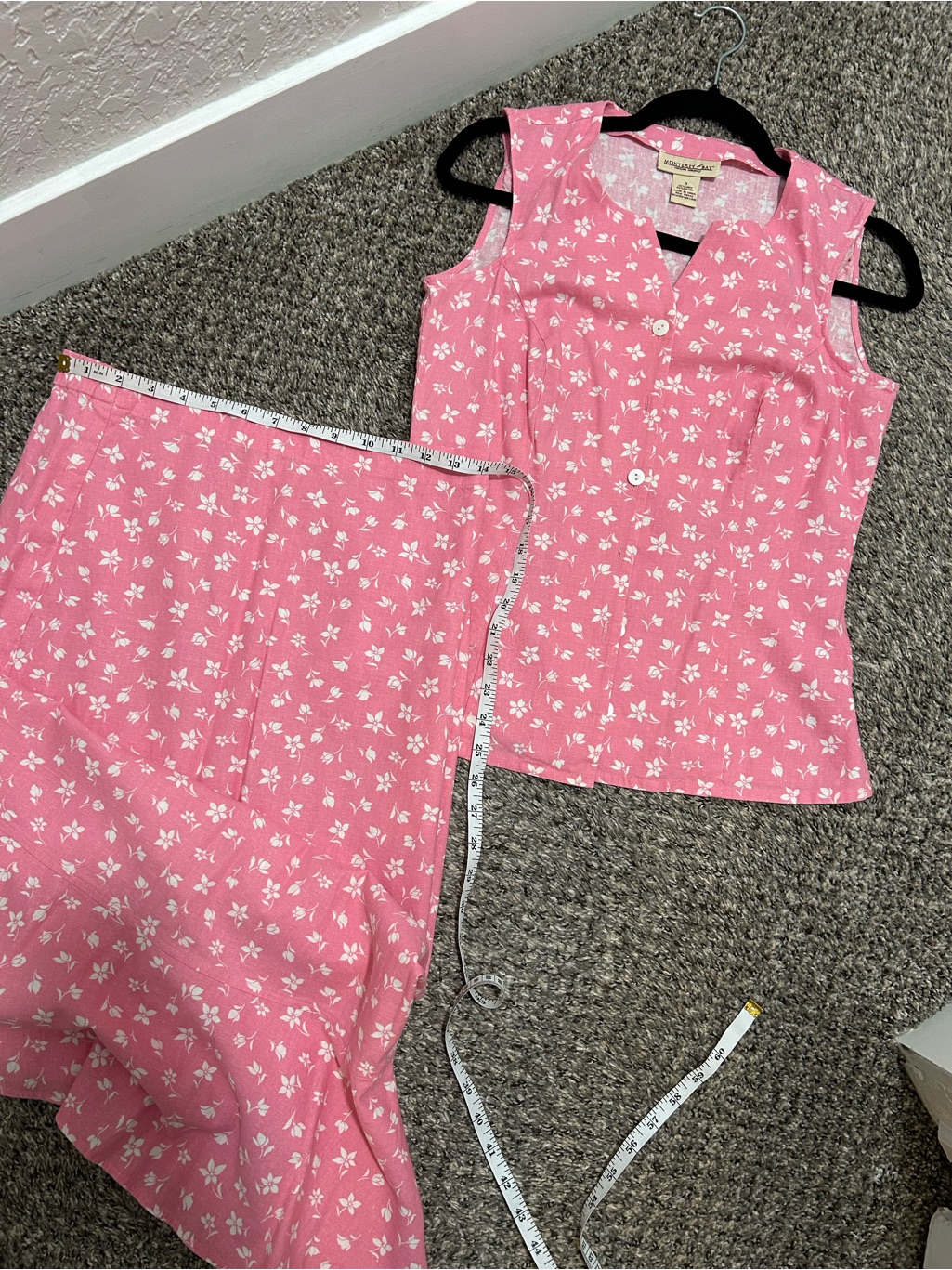 Monterey Bay Pink Floral TwoPiece Set